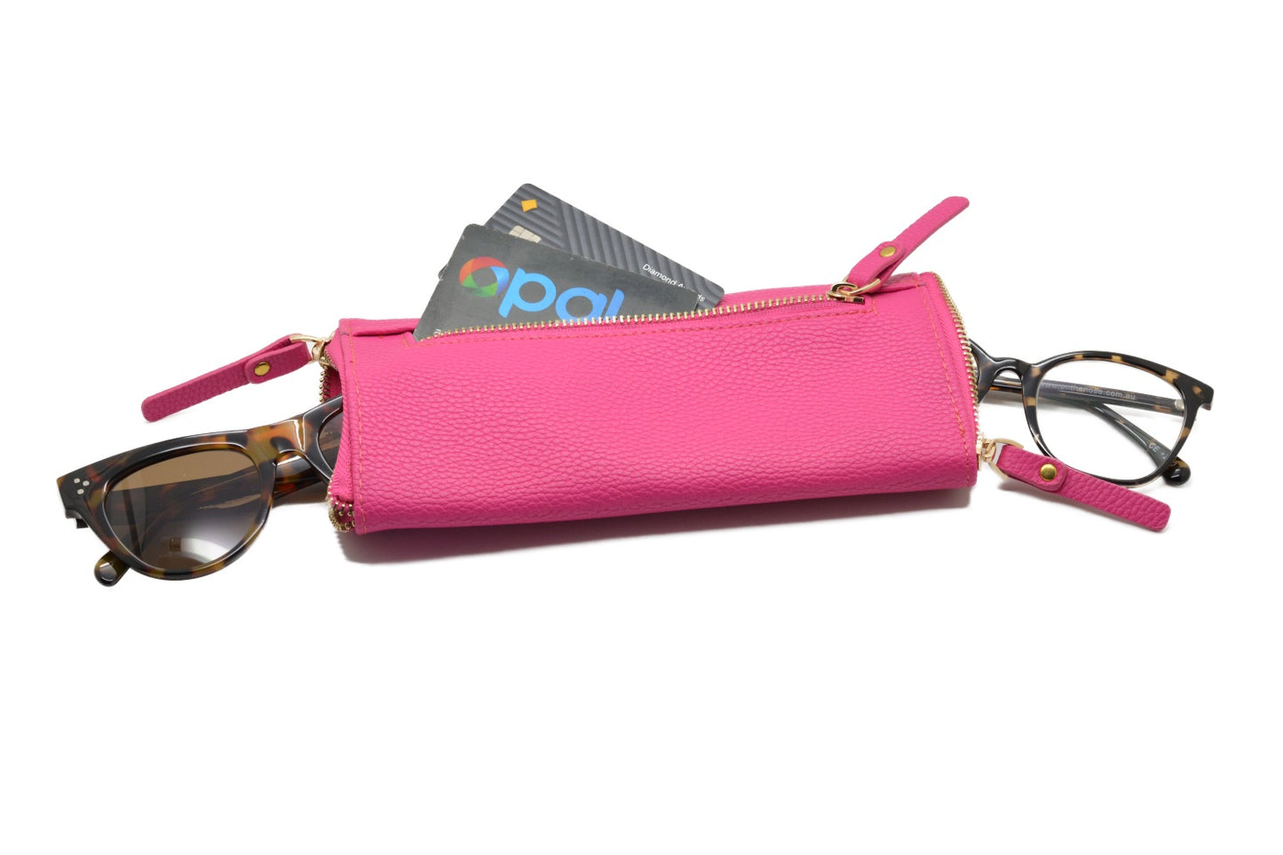 On the Nose Double Glasses Case - Pink
