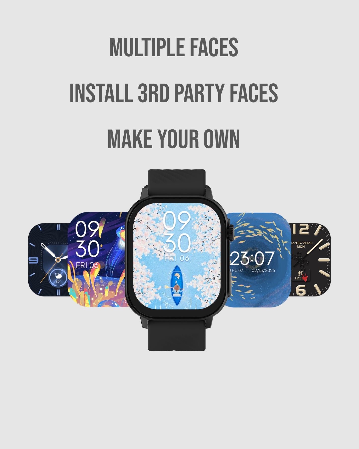 On the Nose Smart Watch with Bluetooth - Silver