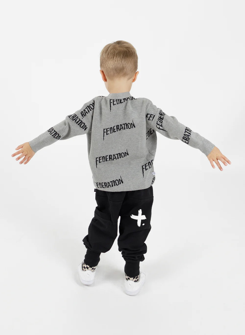 Federation Mini KIDS Repping Cardi - Grey
