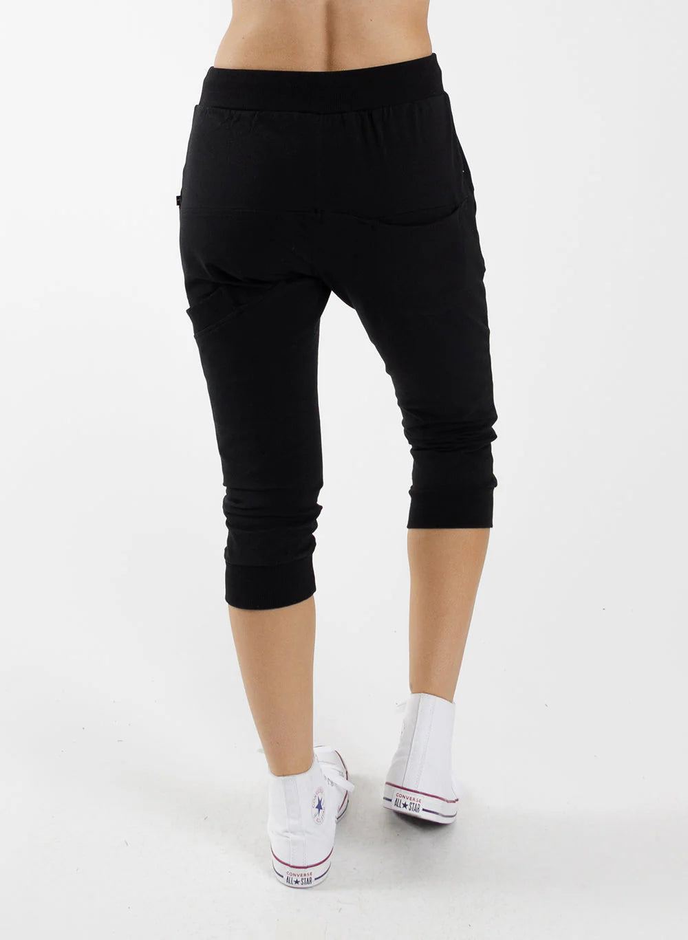 Federation Cut Trackies - Black with Gold Zips
