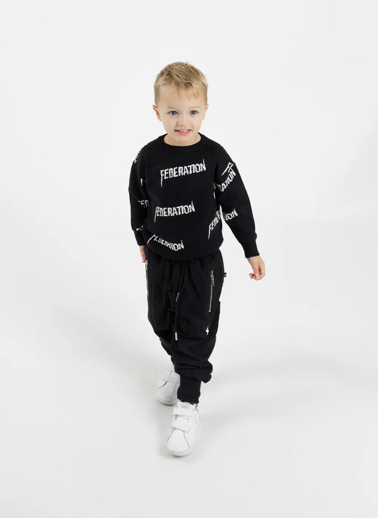 Federation Mini KIDS Repping Crew - Black