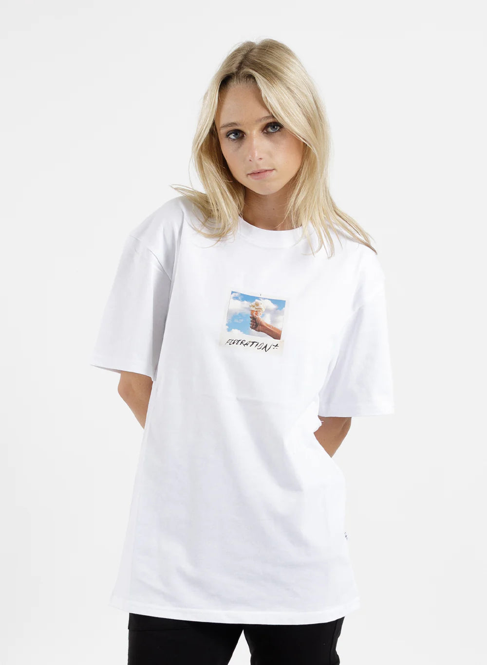 Federation Our Tee White Polaroid - Ice Cream