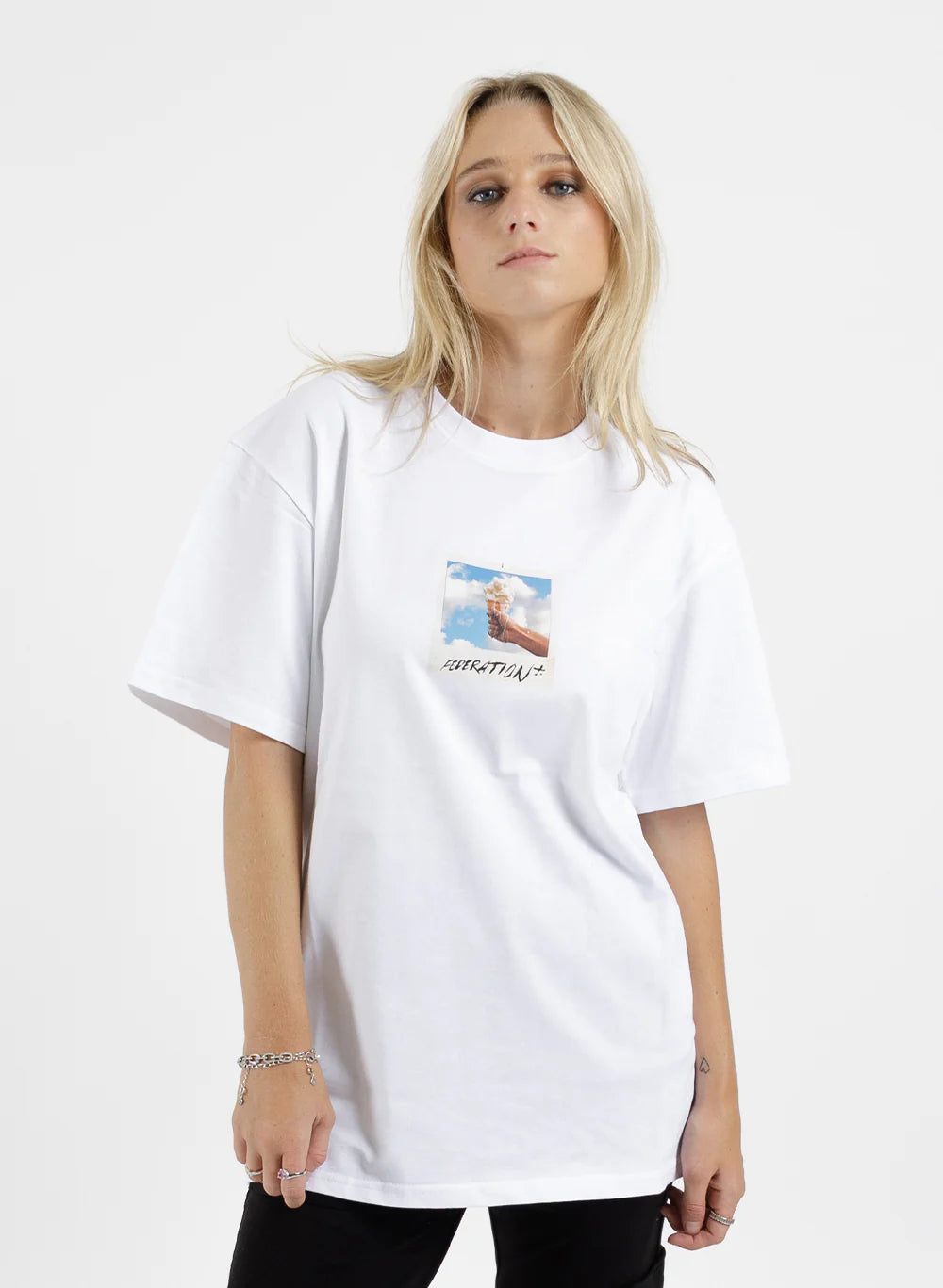 Federation Our Tee White Polaroid - Ice Cream