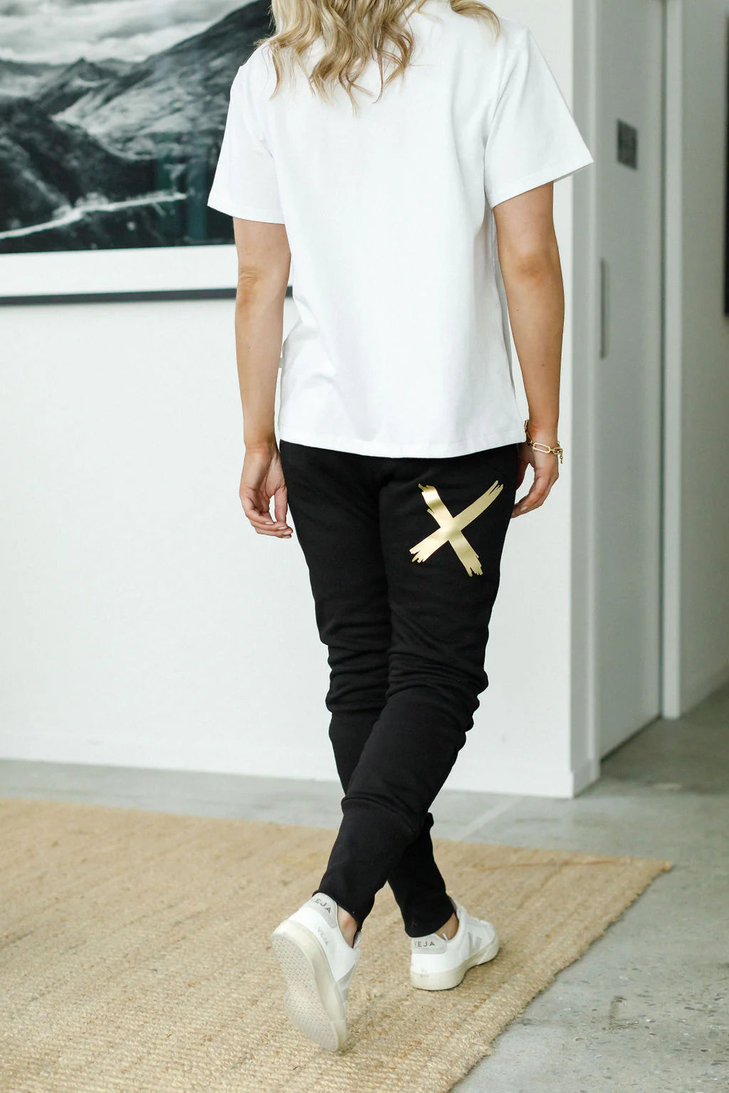 Homelee Alpine Apartment Pants - Black with Gold X