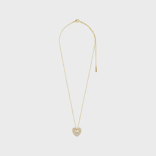 Pilgrim Dune Recycled Crystal Necklace - Gold Plated