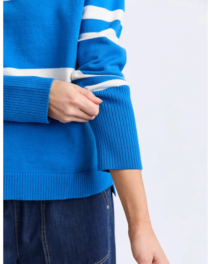 Elm Allison Crew - Royal Blue Stripe