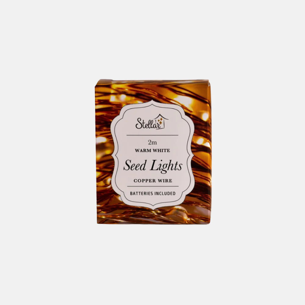 Stellar Haus 2m Seed Lights - Copper battery