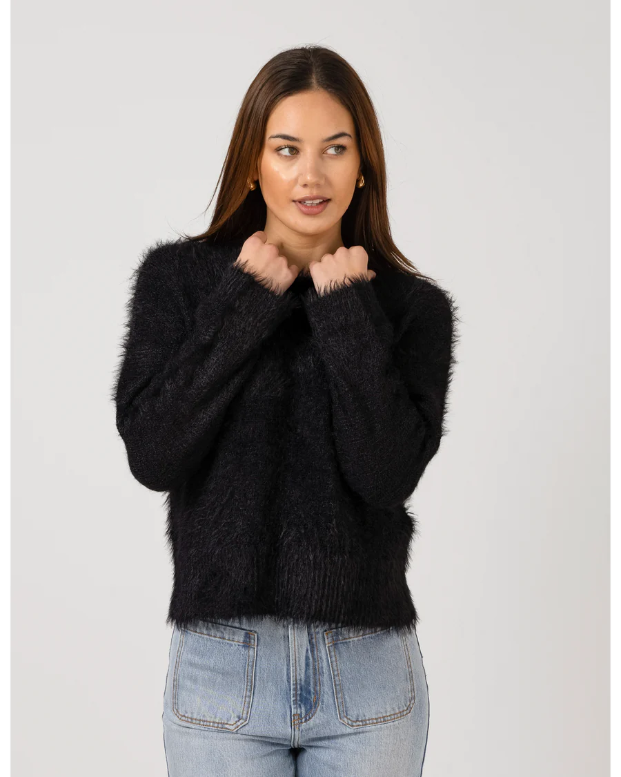 Stella + Gemma Fluffie Top - Black