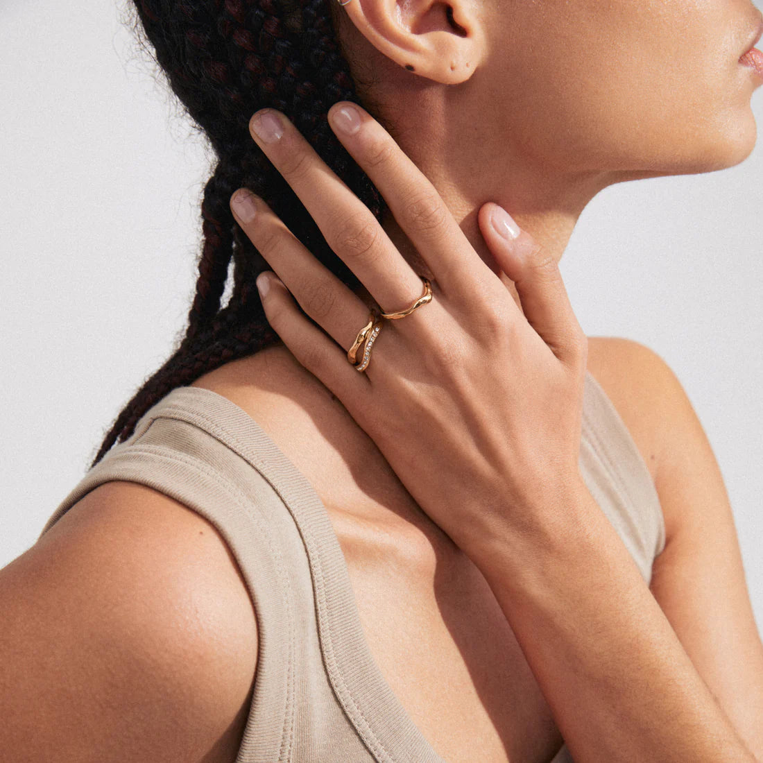 Pilgrim True Ring 3 in 1 Set - Gold Plated