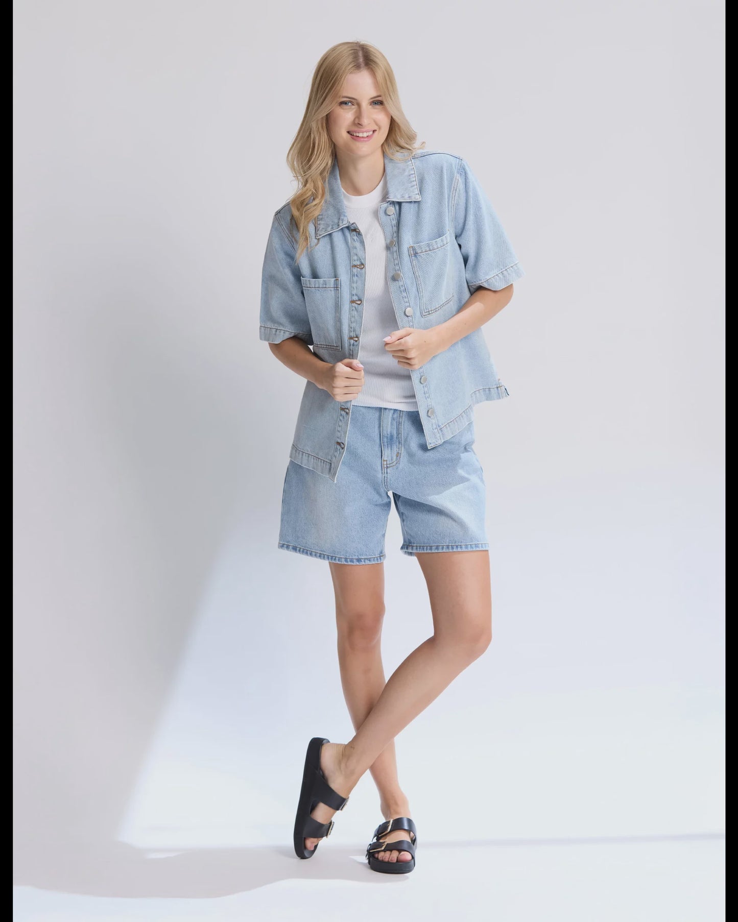 Stella + Gemma Dillon Shirt - Light Wash