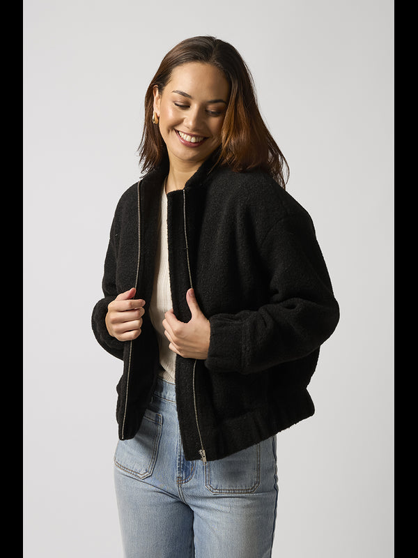 Stella + Gemma Bomber Jacket - Black