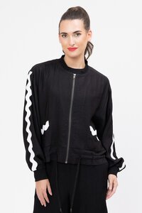 Seeking Lola Ric Rac Jacket - Black