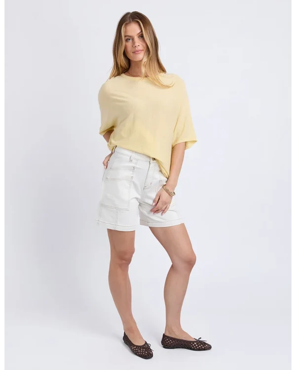 Foxwood Dune Knit - Pastel Yellow