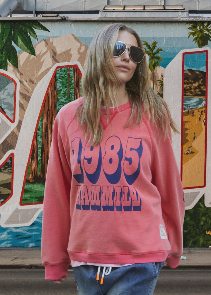 Hammill & Co Graphic Sweat - Red