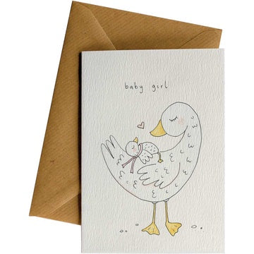 Little Difference - Baby Girl Duckling Card