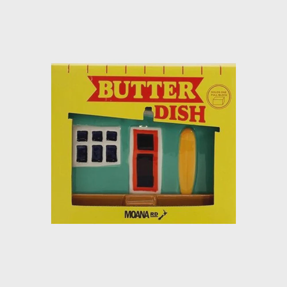 Moana Road Ceramic Butter Dish - Classic Kiwi Bach