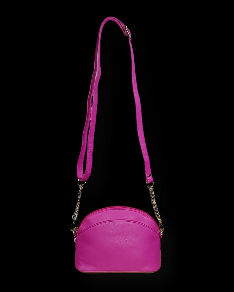 Baron Handbag Oval Bucket Hot Pink