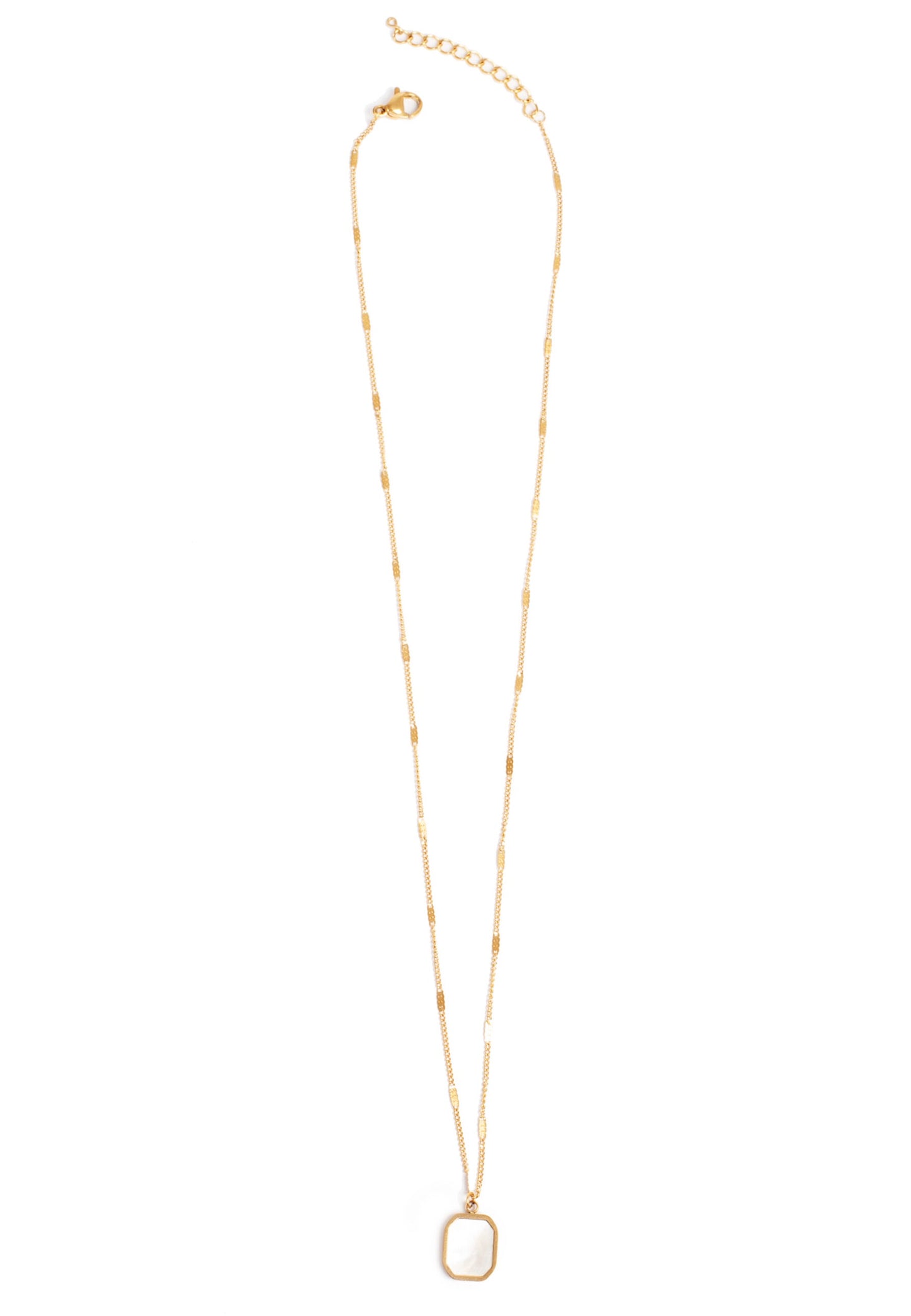 A & C Oslo Necklace Cut Chain 14k w/MOP