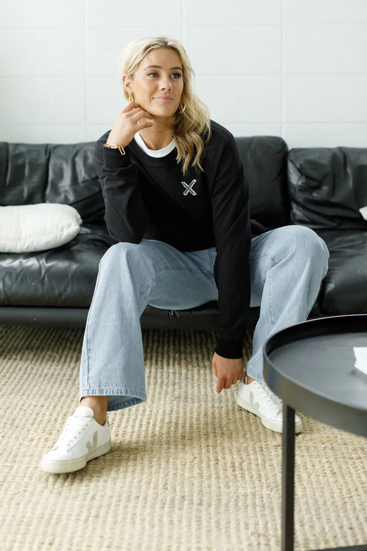 Homelee Hugo Crew - Black with Shadow X