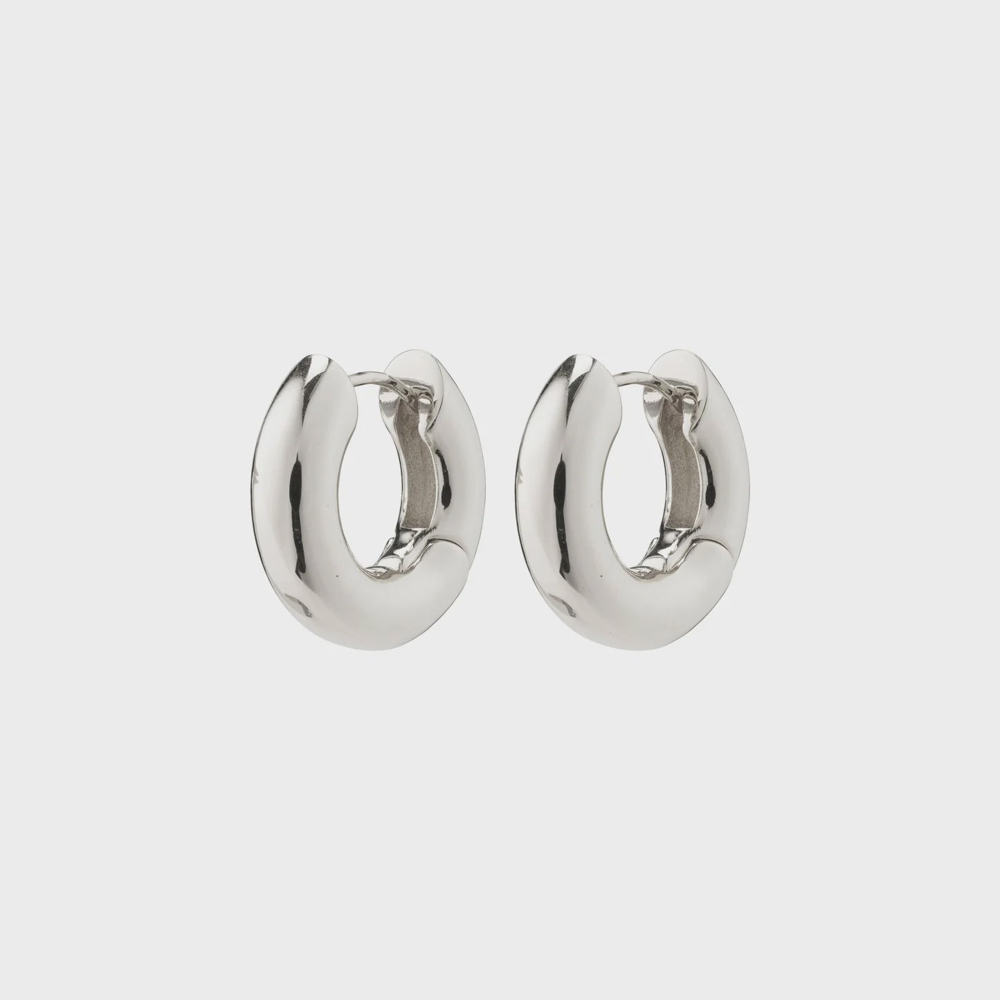 Pilgrim Aica Recycled Chunky Hoop Earrings Silver Plated