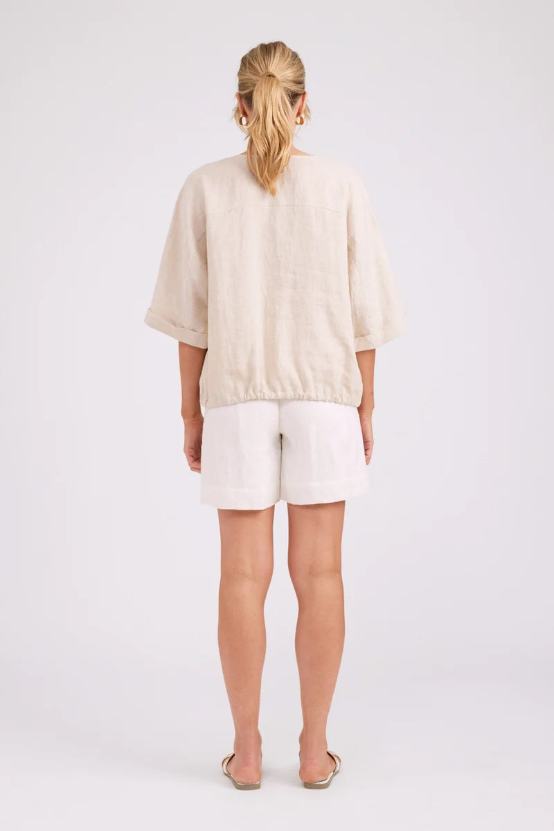 Eb & Ive Studio Button Top/Jacket - Tusk