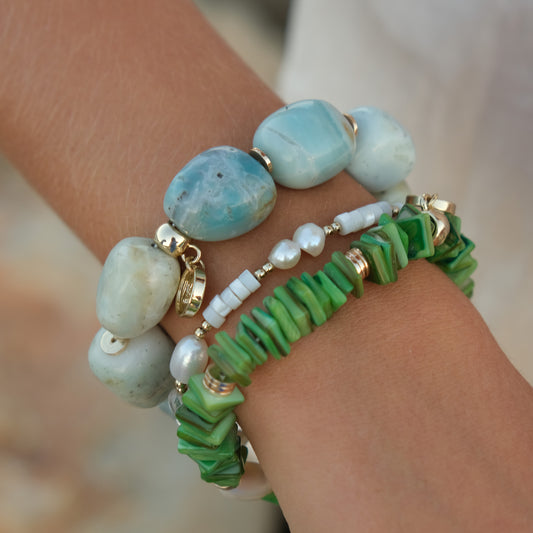 A & C Oslo Bracelet Statement - Amazonite