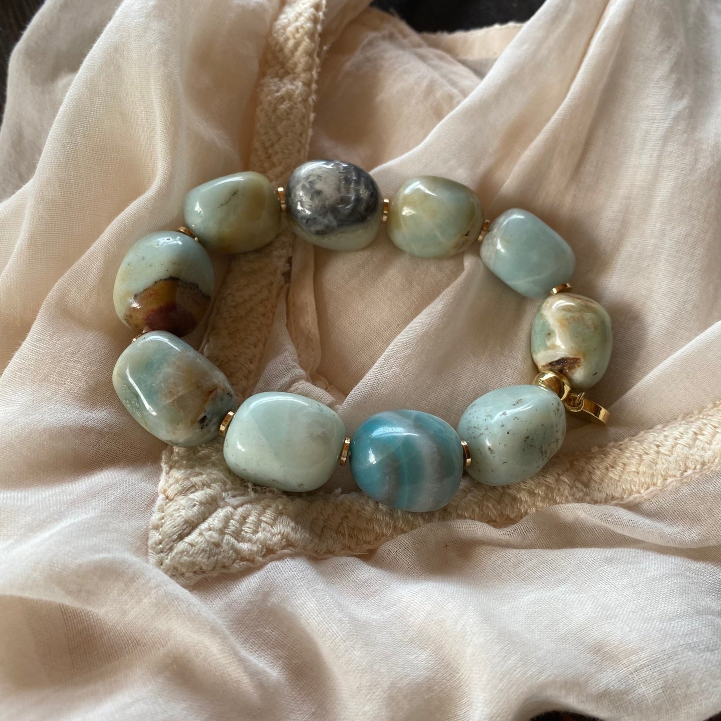 A & C Oslo Bracelet Statement - Amazonite