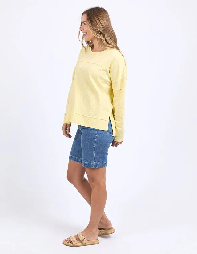 Foxwood Jayne Throw On Top - Lemon