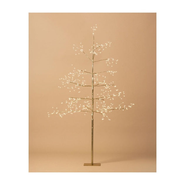Stellar Haus Champagne Arctic Birch Seed Light Christmas Tree Medium - 150cm