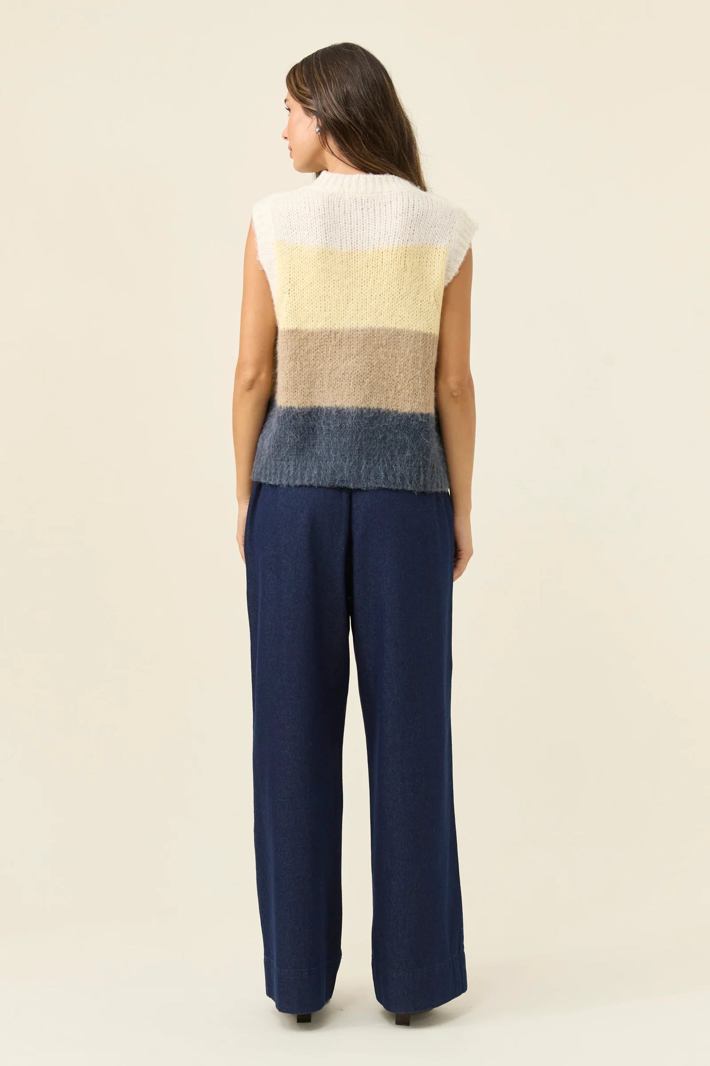 Isle of Mine Pallas Stripe Knit Vest - Butter