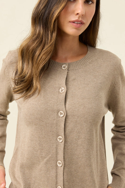 Isle of Mine Darby Cardigan - Stone