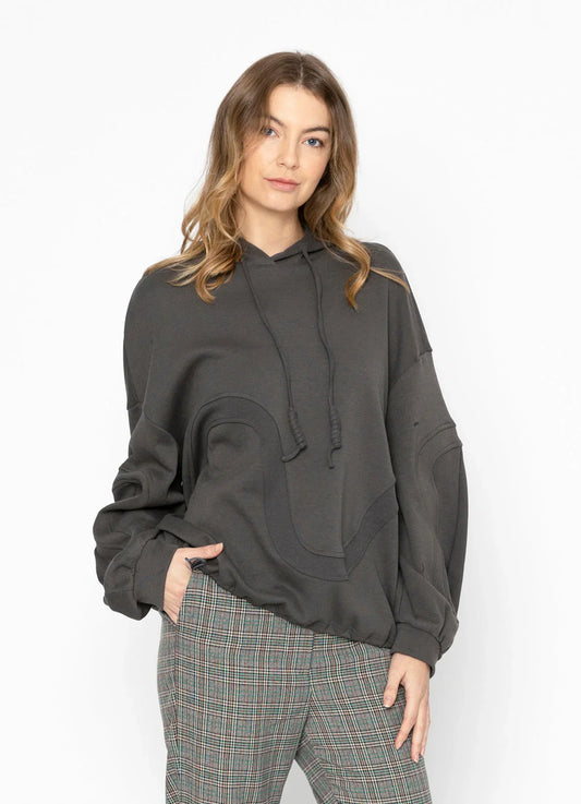 Two by Two Elliot Top - Charcoal