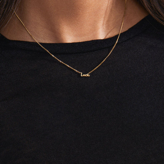 Pilgrim Luck Recycled Necklace - Gold Plated