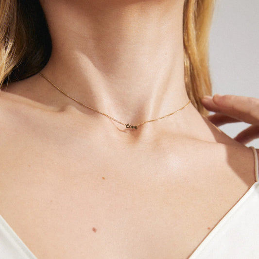 Pilgrim Love Recycled Necklace - Gold Plated