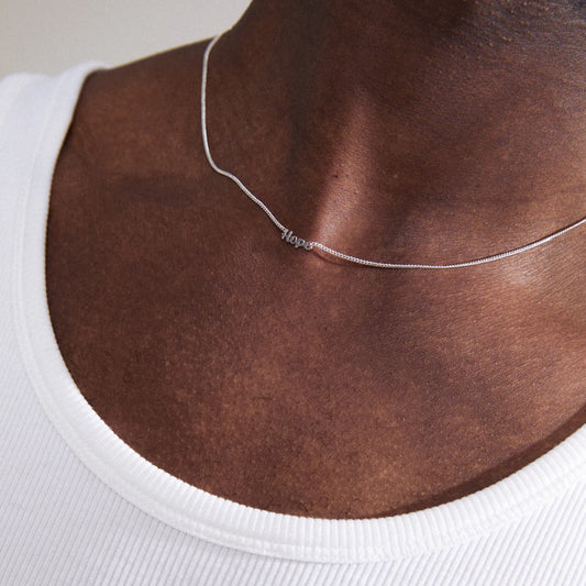 Pilgrim Hope Recycled Necklace - Silver Plated