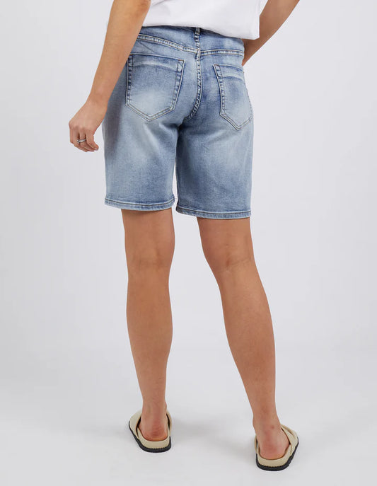 Foxwood Gabby Bermuda Denim Short - Mid Blue