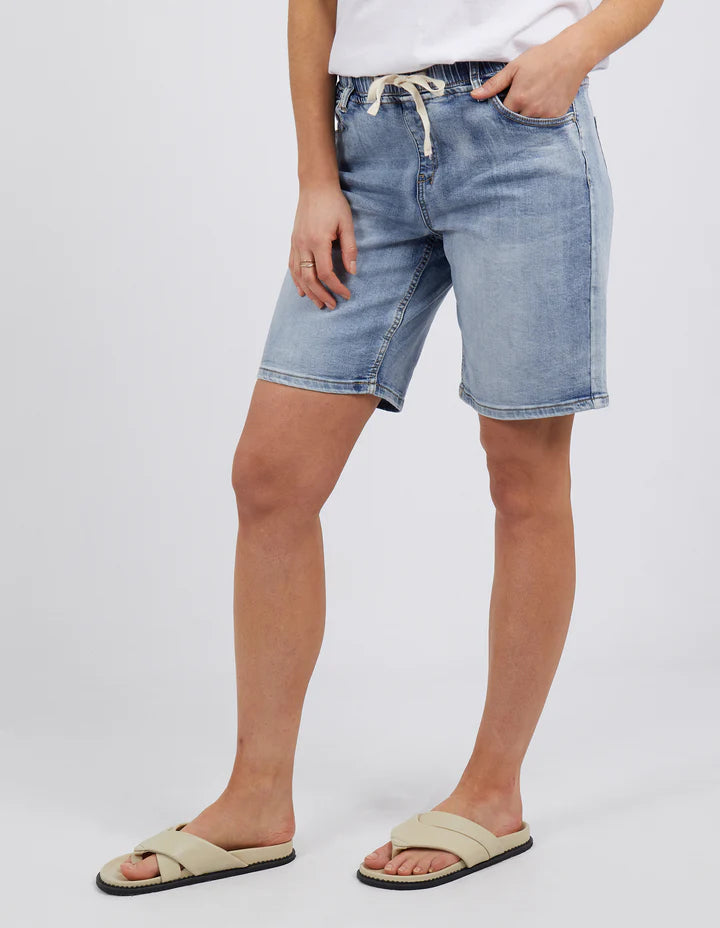 Foxwood Gabby Bermuda Denim Short - Mid Blue