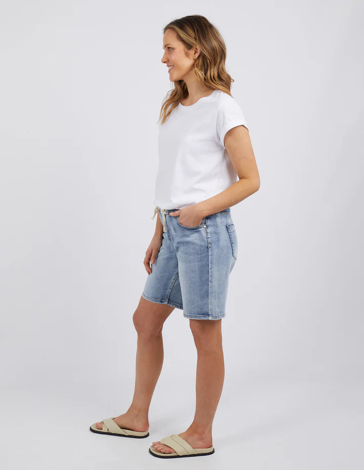 Foxwood Gabby Bermuda Denim Short - Mid Blue