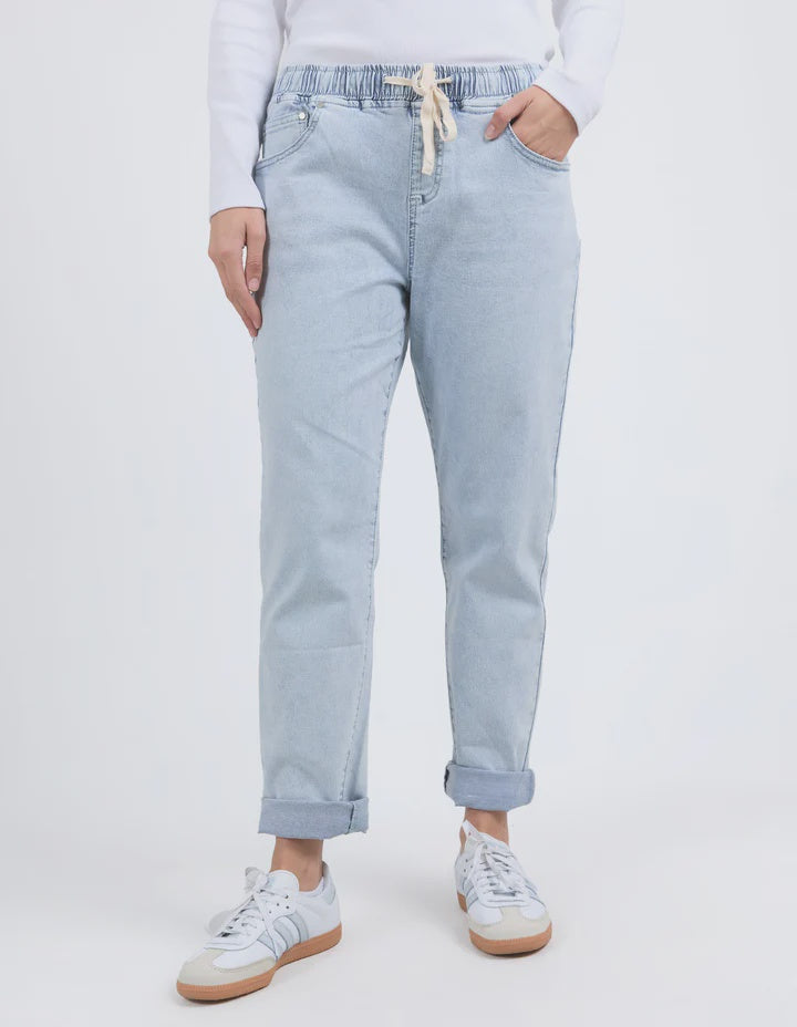 Foxwood Juliette Jogger Jean - Vintage Pale Blue
