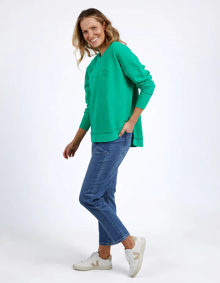 Foxwood Simplified Crew - Bright Green