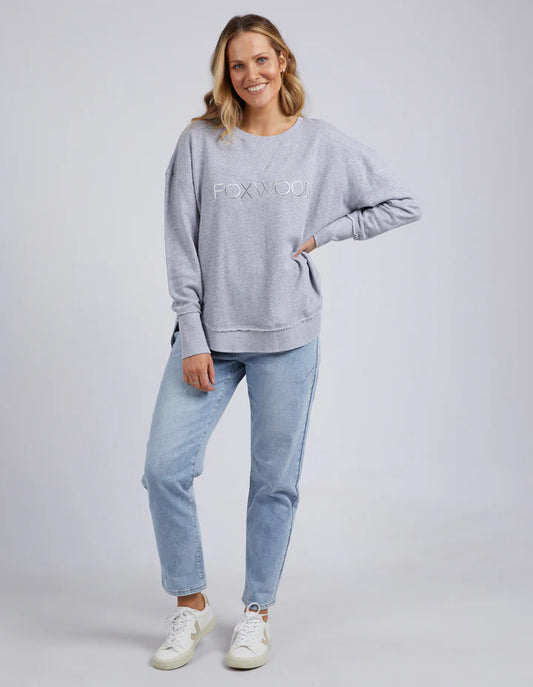 Foxwood Simplified Crew - Grey Marle