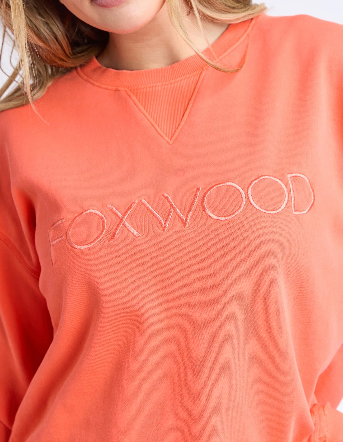 Foxwood Simplified Crew - Orange Red