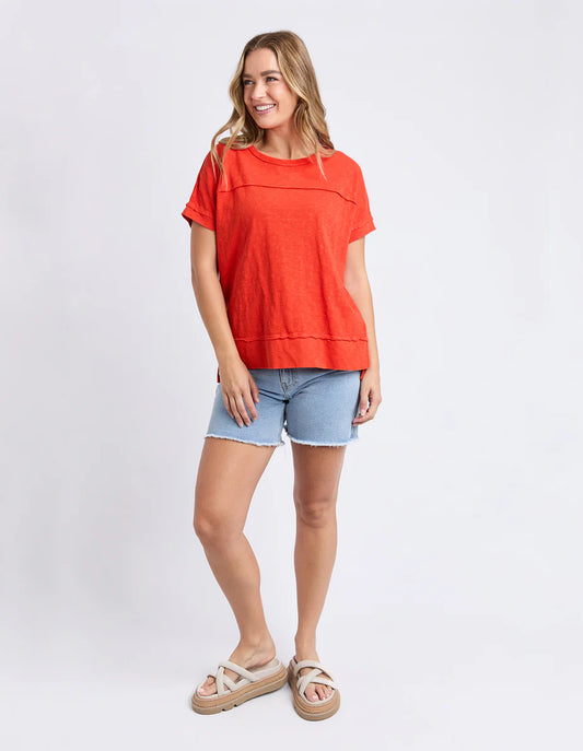 Foxwood Allison Tee - Tangelo
