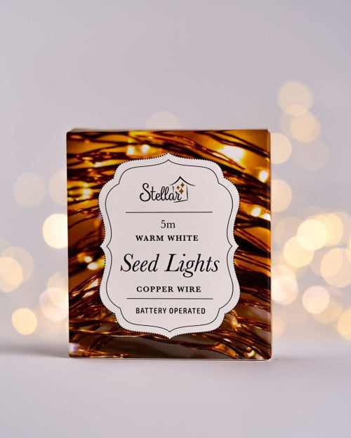 Stellar Haus 5m Seed Lights - Copper Battery