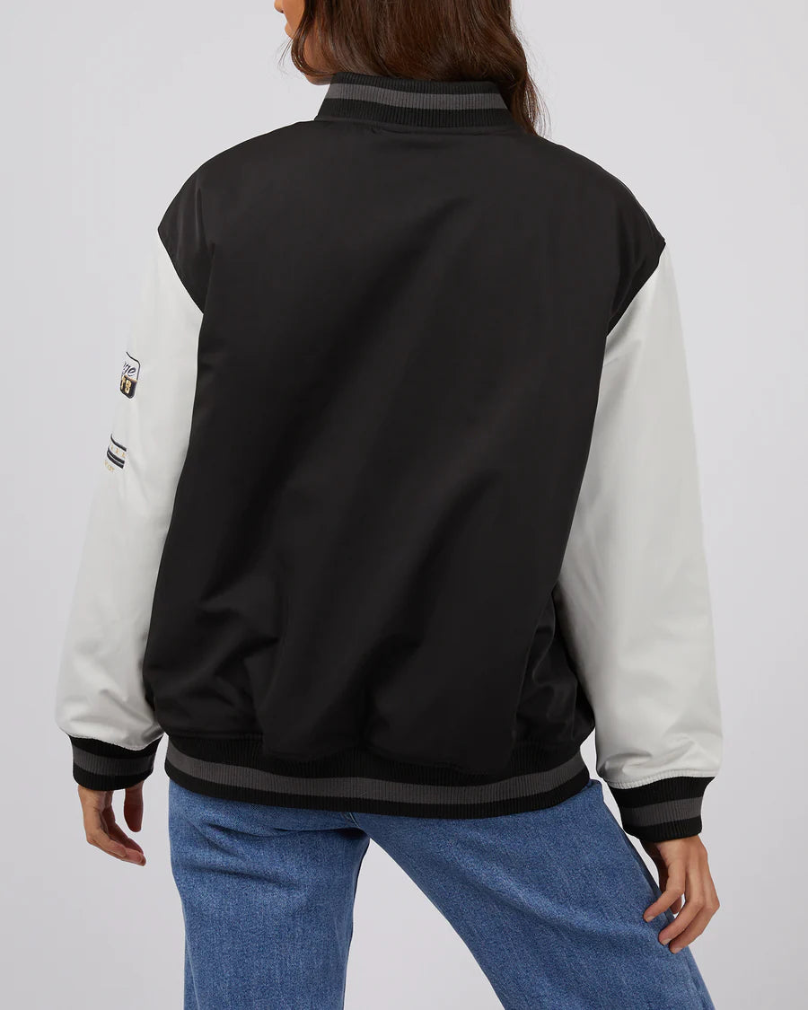 Silent Theory Varsity Jacket Black