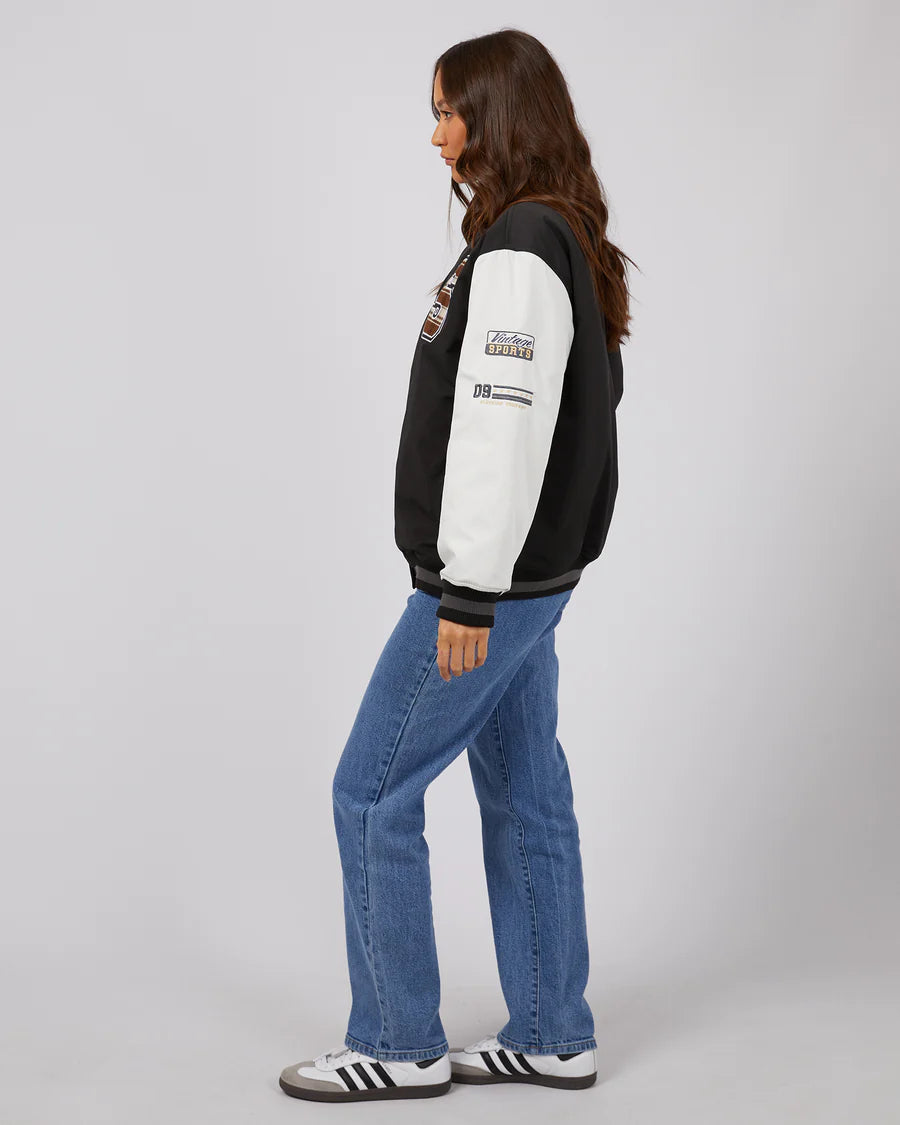 Silent Theory Varsity Jacket Black
