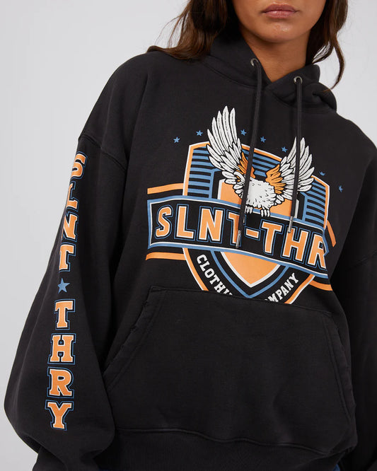 Silent Theory West Coast Hoodie Washed Black