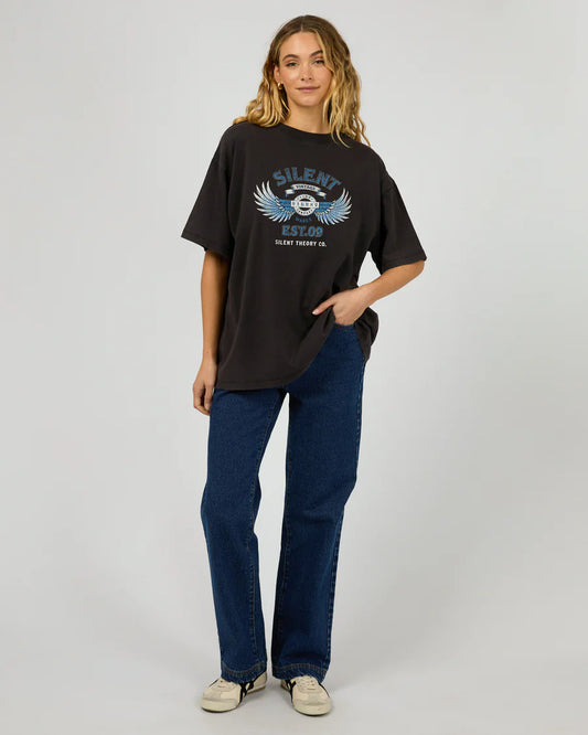 Silent Theory Vintage Tee - Washed Black