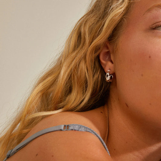 Pilgrim Rani Recycled Earrings - Silver Plated