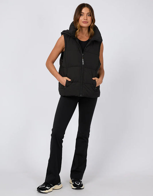 All About Eve Remi Luxe Puffer Vest Black